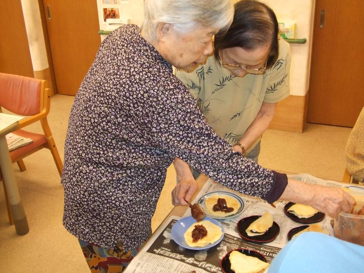 どら焼き作り スタッフブログ ａｌｓｏｋ介護株式会社